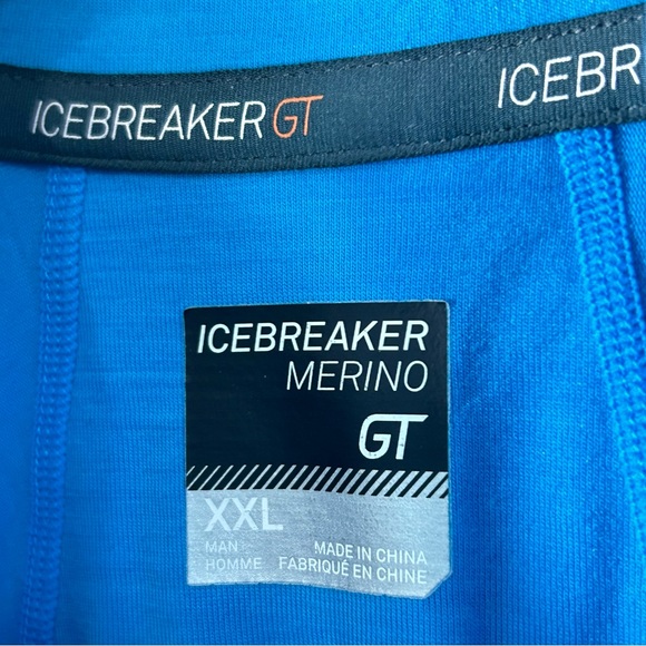 Icebreaker Merino GT Merino Wool 1/4 Zip Base Layer Long Sleeve; Men’s Size XXL - Picture 2 of 16